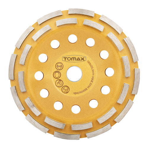 TOMAX ELMASLI BETON YÜZEY TEMİZLEME 180 mm (ÇİFT SIRA)